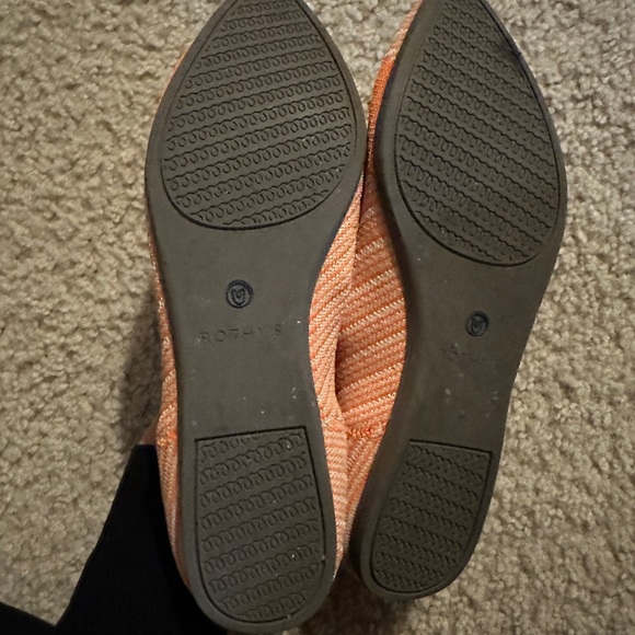 Rothy’s orange gently used size 8 - Picture 2 of 3